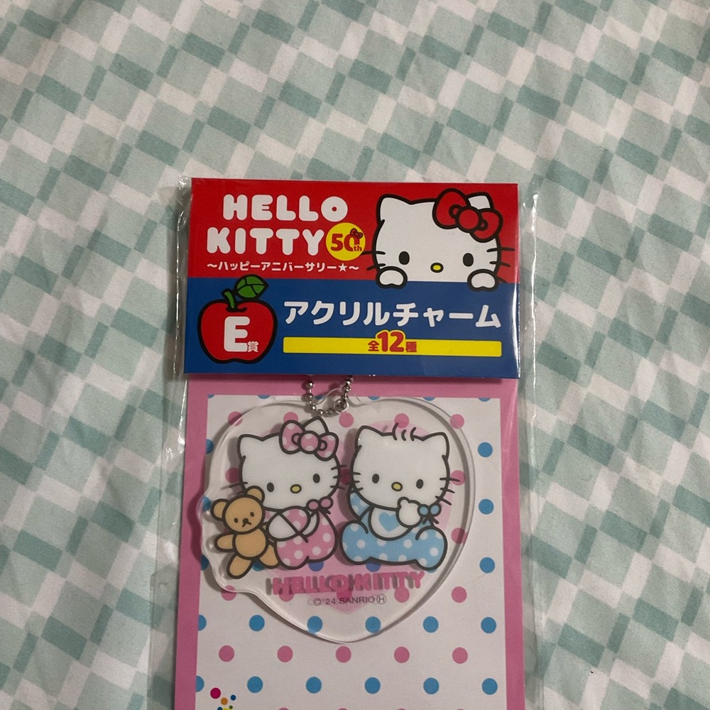 Hello Kitty Charm with Pink and Blue Details